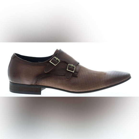 Carrucci Other - Carrucci Perforated Double Monk Strap Red Bottom K5308-06 Shoes